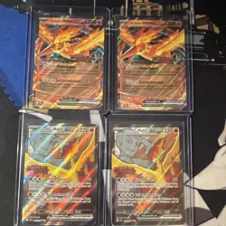 Pokemon EX Holo Lot 4x Team Rocket's Moltres Destined Rivals English Nintendo - Image 1