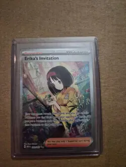 Pokemon TCG Scarlet & Violet Trainer Supporter Erika's Invitation 203/165 - Image 1