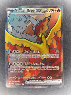 Pokemon TCG - Team Rocket's Moltres ex 208/182 - Destined Rivals - Ultra Rare - Image 1