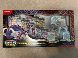 Pokemon TCG Paldean Fates Great Tusk Iron Treads Ex Premium Collection Sealed - Image 1