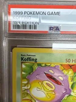 1999 English Pokemon First Edition Base Set PSA 7 NM KOFFING 51/102 - Image 3