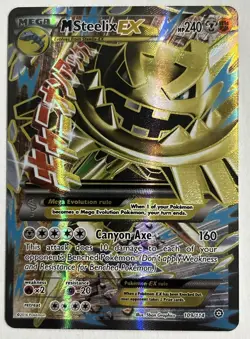 2016 Pokemon XY Steam Siege M Steelix EX 109/114 Full Art - NM Condition - Image 1