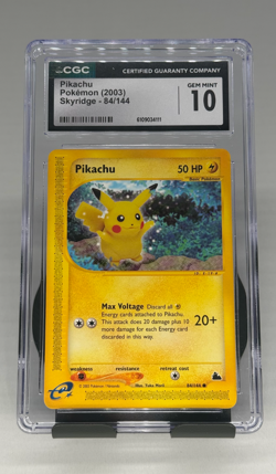 2003 Pokemon Skyridge Pikachu 84/144 CCG 10 - Image 1