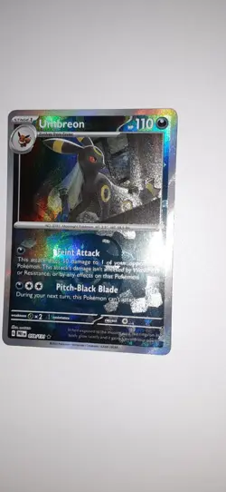 Pokemon TCG Umbreon Prismatic Evolutions Master Ball Reverse Holo 059/131 - Image 5