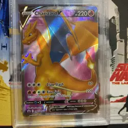 2020 POKEMON SWSH BLACK STAR PROMO #050 CHARIZARD V PSA 9 - Image 3