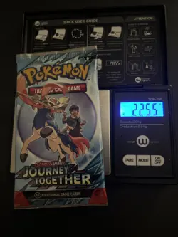 Heavy! Lot Of (4) 22.50g+ Gram Pokemon Journey Together Booster Packs Sealed - Image 5