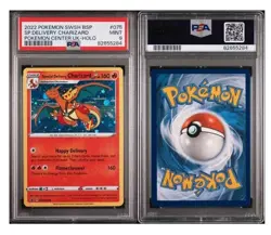 2022 POKEMON SWSH BLACK STAR PROMO #075 SPECIAL DELIVERY CHARIZARD HOLO PSA 9 - Image 3