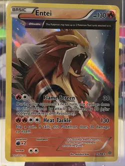 Pokemon TCG Entei Ancient Origins 15/98 Reverse Holo Holo Rare LP - Image 1