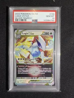 Pokemon Silver Tempest LUGIA VSTAR 139/195 PSA 10 - Image 1