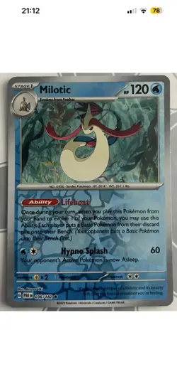 Chien-Pao 057/182 & Milotic 036/182 - Paradox Rift - Pokemon - Reverse Holo Rare - Image 2