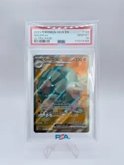 2023 POKEMON MEW EN-151 ULTRA RARE #189 GOLEM EX PSA 10 - Image 1