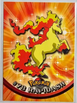 Rapidash #78 2000 Topps Pokemon TV Animation Series 2 Blue Logo - Image 1