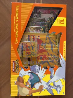 Pokemon TCG Reshiram & Charizard GX Premium Collection Box New/Factory Sealed - Image 1
