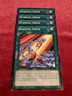 Yu-Gi-Oh! (x4) - Burning Draw LD10-EN016 - Common - 1st Edition - Unplayed Mint+ - Image 1