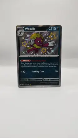 183/091 Weavile - Paldean Fates - Shiny Rare - Pokemon Card TCG - Image 1