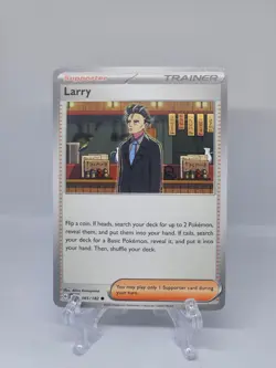 165/182 LARRY | COMMON TRAINER | PARADOX RIFT POKEMON CARD - Image 1