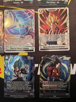 Dragon Ball Fusion World FB09 SR Lot Dual Evolution Super Rare Lot 7 Cards NM - Image 3