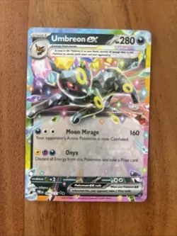 Pokemon TCG Umbreon EX 060/131 Prismatic Evolutions Double Rare NM Card - Image 1