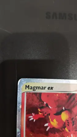 Magmar EX 100/109 Ruby and Sapphire Holo Card MP - Image 3