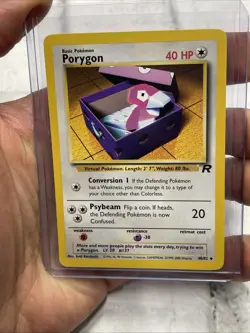 Pokemon Porygon Team Rocket Vintage Card 48/82 Wotc 2000 Unlimited Vtg TCG NM/MT - Image 1