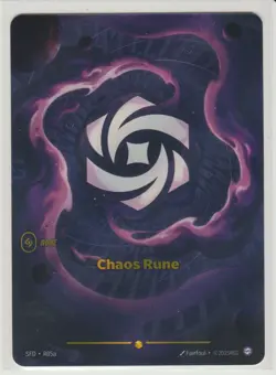Chaos Rune - Alternate Art Showcase Riftbound Card SFD R05a - Image 1