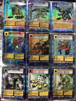 Digimon Cards 1999 Bandai TCG Card Lot 1st Edition Collection Over 100 Cards - Image 1