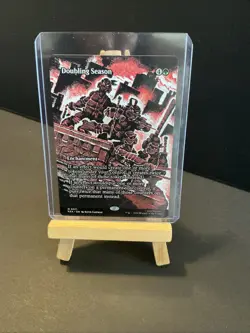 MTG TMNT Doubling Season #11 Borderless Foil Mythic PZA - Image 1