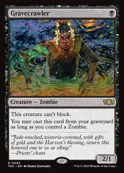 MTG Gravecrawler Tarkir: Dragonstorm Commander 93 R NM - Image 1