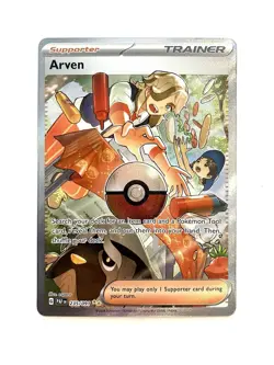 Arven 235/091 SV: Paldean Fates Special Illustration Rare Pokemon TCG NM - Image 1