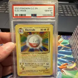 Pokemon Electrode 011/034 Trading Card Game Classic Holo 2023 PSA 10 GEM MT - Image 1