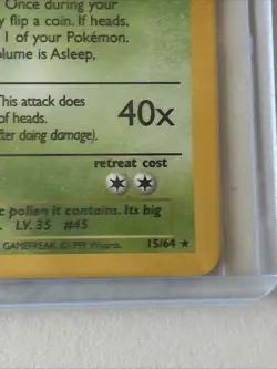 Vileplume 15/64 Jungle No Symbol Error Holo Rare Pokemon TCG Card MP - Image 5