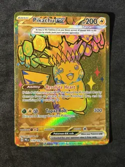 Pokemon TCG Pikachu TCG EX Prismatic Evolutions Holo Card 179/131 Near Mint - Image 1