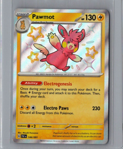Pawmot 144/091 - Pokemon TCG Paldean Fates Shiny Rare Card NM - Image 1