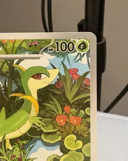 Pokemon TCG SV Black Bolt en Snivy and Servine Full Art Holo NM English - Image 4