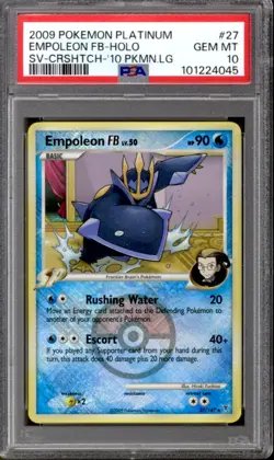 Pokemon League Promo Cross-Hatch Reverse Holo Foil Empoleon FB 27/147 PSA 10 GEM - Image 1