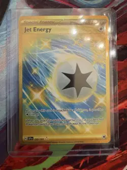 Jet Energy 252/191 Pokemon Card TCG Surging Sparks Hyper Rare Gold Card - Image 3