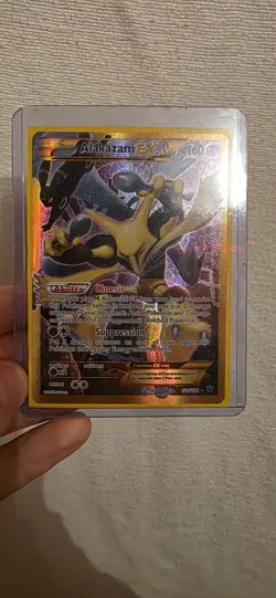 Pokemon TCG Alakazam EX Holo Full Art Ultra Rare 2016, 125/124 Card - Image 1