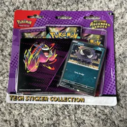 NEW Pokemon Ascended Heroes Tech Sticker Collection Charmander & Ghastly Sealed - Image 3