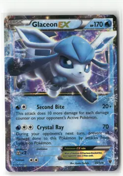 Pokemon Glaceon EX Ultra Rare XY - Fates Collide 20/124 - Image 1