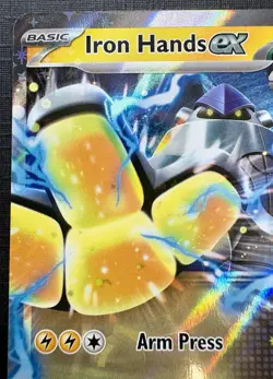 Pokemon TCG: 2025 Iron Hands Ex 070/182- DOUBLE RARE HOLO-Paradox Rift - Image 5