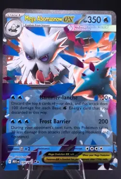 Mega Abomasnow ex 036/132 ME01 Mega Evolution Pokemon TCG Double Rare NM Holo - Image 1