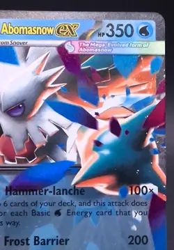 Mega Abomasnow ex 036/132 ME01 Mega Evolution Pokemon TCG Double Rare NM Holo - Image 2