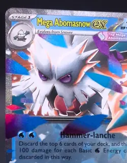 Mega Abomasnow ex 036/132 ME01 Mega Evolution Pokemon TCG Double Rare NM Holo - Image 4
