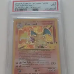 Pokemon Charizard 4/102 Celebrations Classic Collection Holo PSA 9 - Image 1