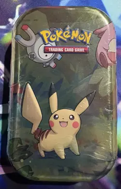 Pokemon Kanto Friends Pikachu Mini Tin 2019 H24 Sealed - Image 1