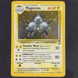 2000 Pokemon Base Set 2 BS2 #9/130 Magneton Holo - Image 1