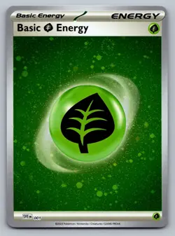 Pokemon TCG SVE: Scarlet & Violet Energies Basic Grass Energy (Cosmos Holo) 001 - Image 1