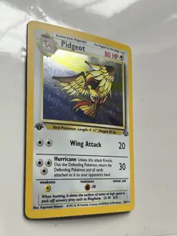 1999 Pokemon TCG Pidgeot Jungle 1st Edition Holo Rare 8/64 - Image 3