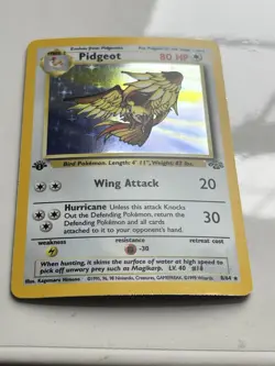 1999 Pokemon TCG Pidgeot Jungle 1st Edition Holo Rare 8/64 - Image 4