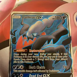 Pokemon TCG Darkrai GX MINT Burning Shadows 139/147 Holo Full Art Ultra Rare - Image 3